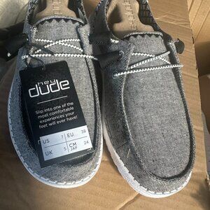 HEY DUDE WENDY CHAMBRAY WOVEN ONYX 7
